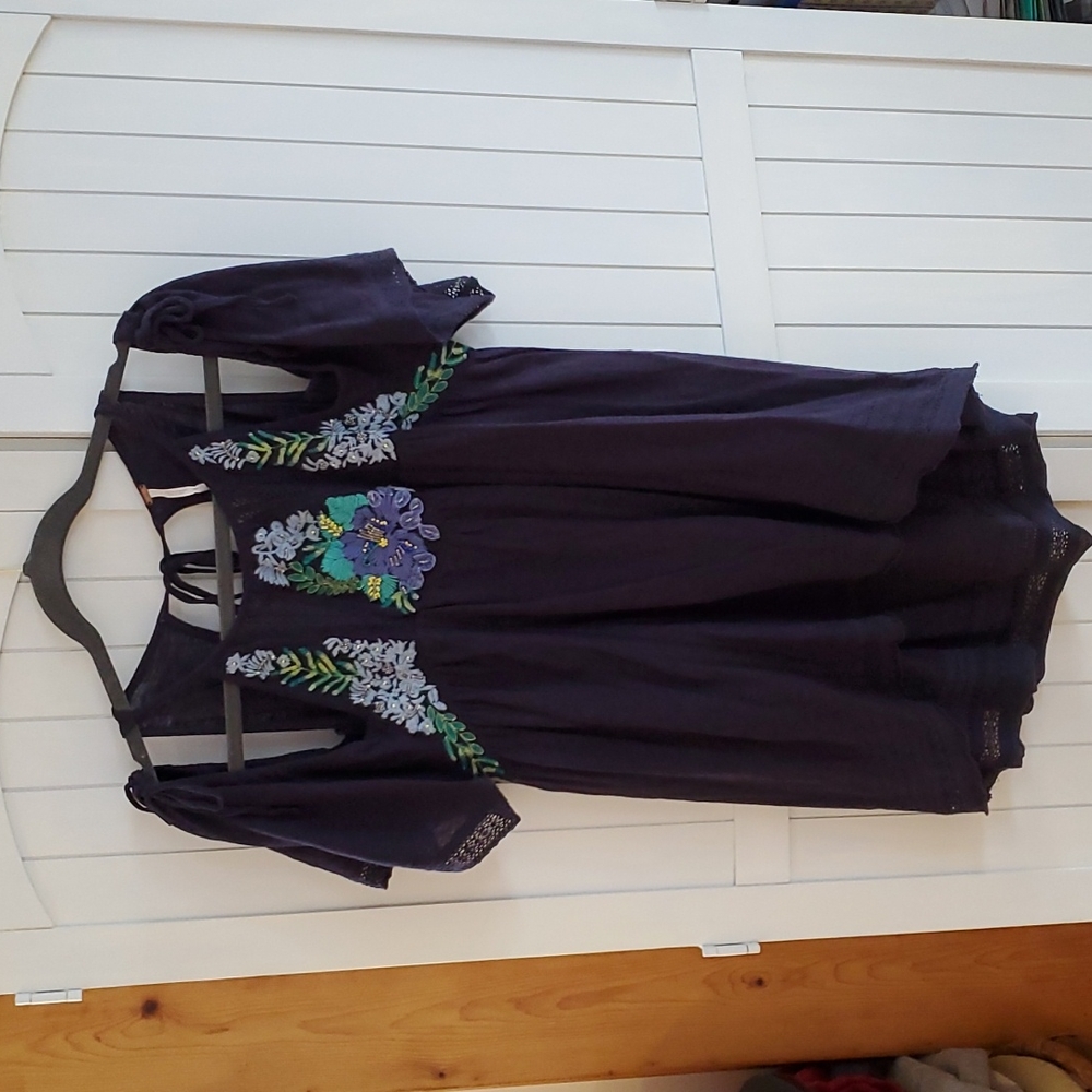 Free People embroidered top